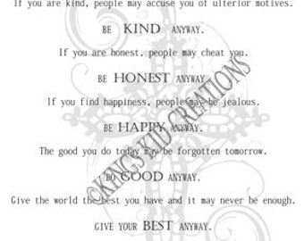 Mom teresa poem Etsy picture about Mother Teresa Do It Anyway Free Printable known as Mom teresa poem Etsy